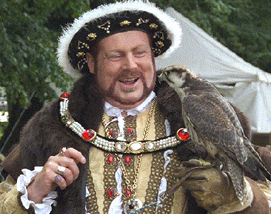 Henry VIII with falcon